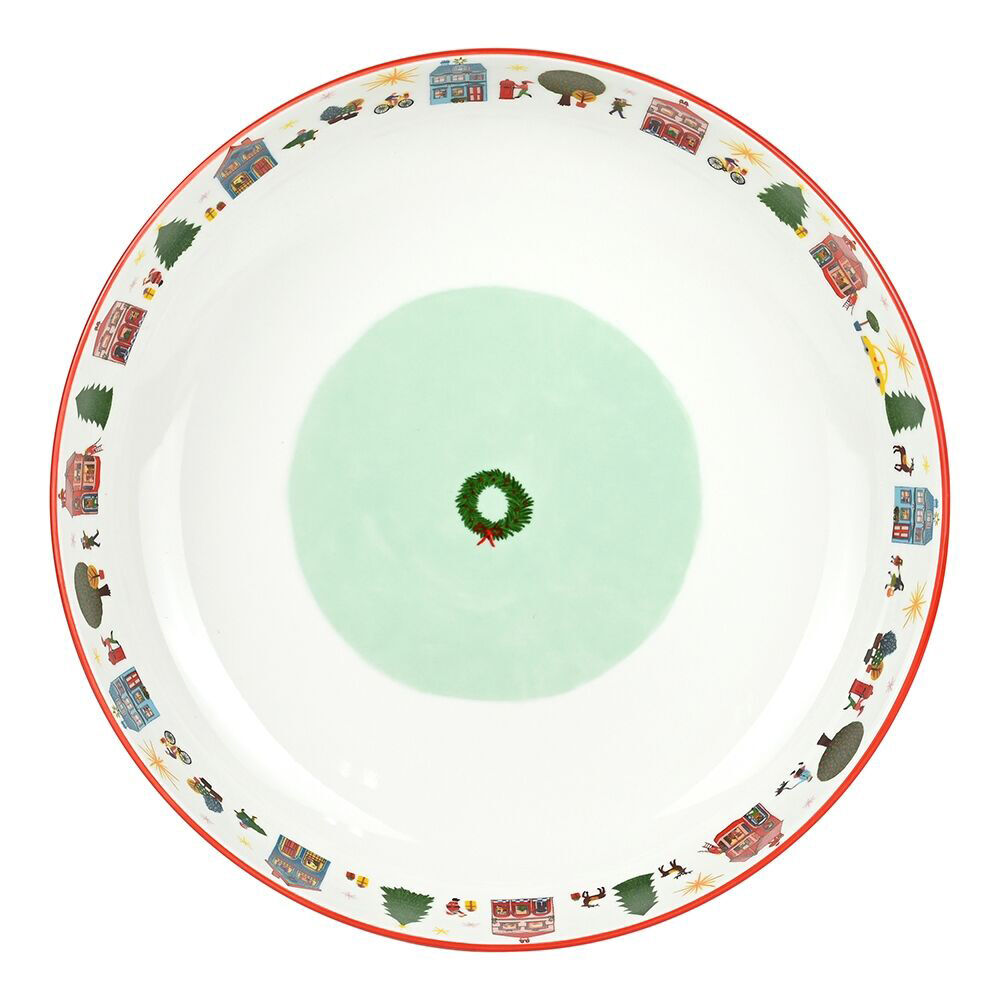Porto Night Before Porcelain Dish Serving Bowl 32cm - Avenue