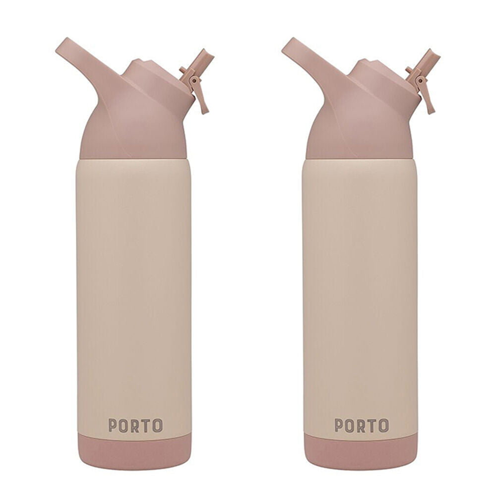 2PK Porto Atlas Vacuumed Insulated Water Bottle 700ml Pink