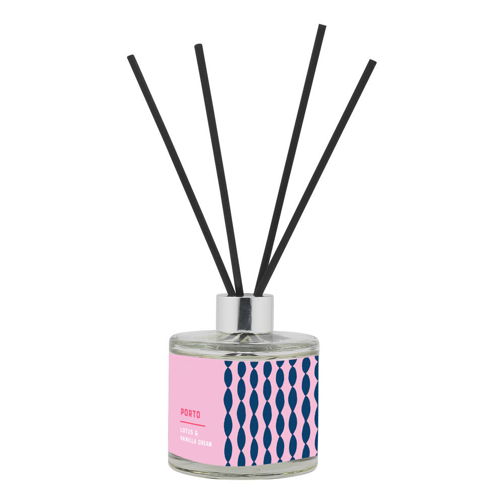 2PK Porto Illumina 200ml Diffuser Lotus & Vanilla Dream Home Fragrance
