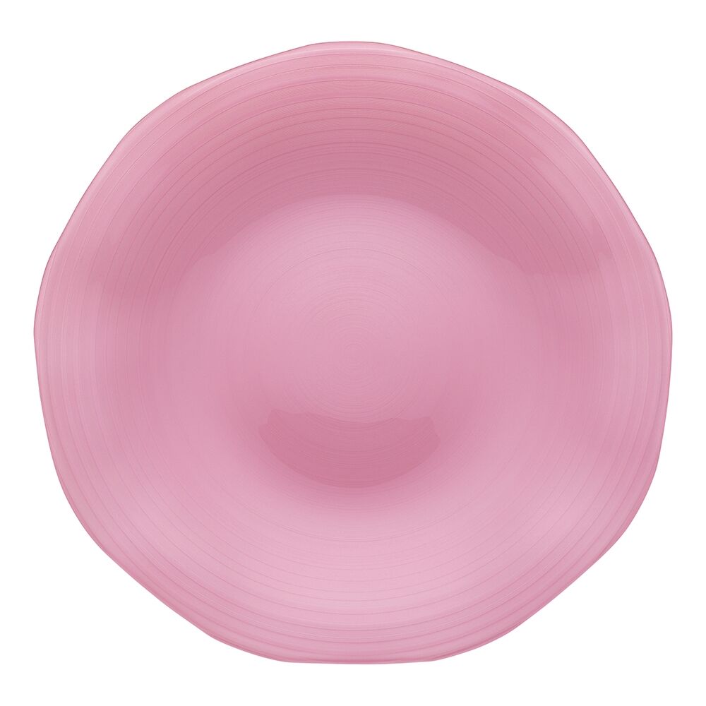 Porto High Gloss Campania Soda Lime Glass Serving Platter 31cm Rose