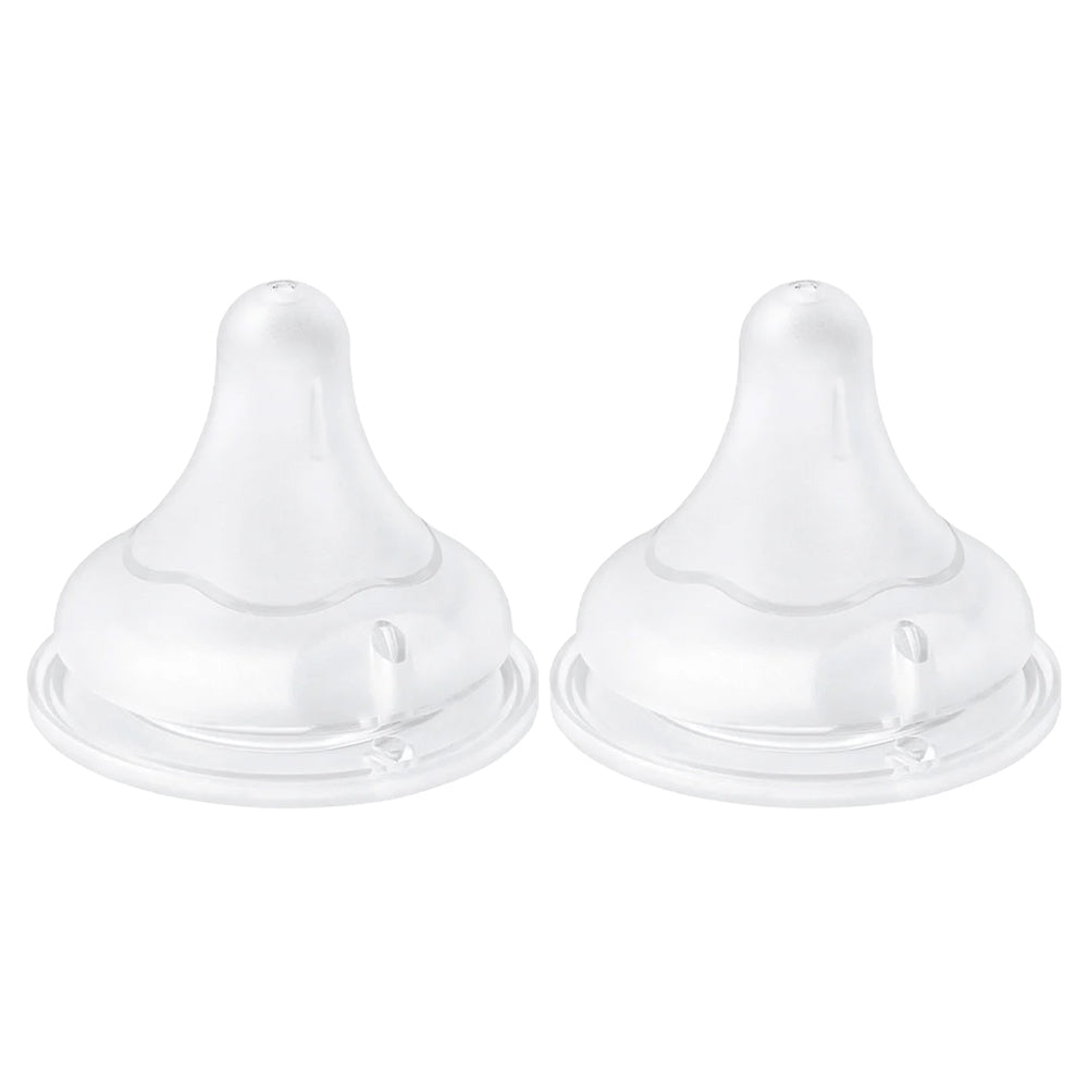 2pc Pigeon Softouch LL Y Cut Wide Neck Nursing Bottle Lid 9m+