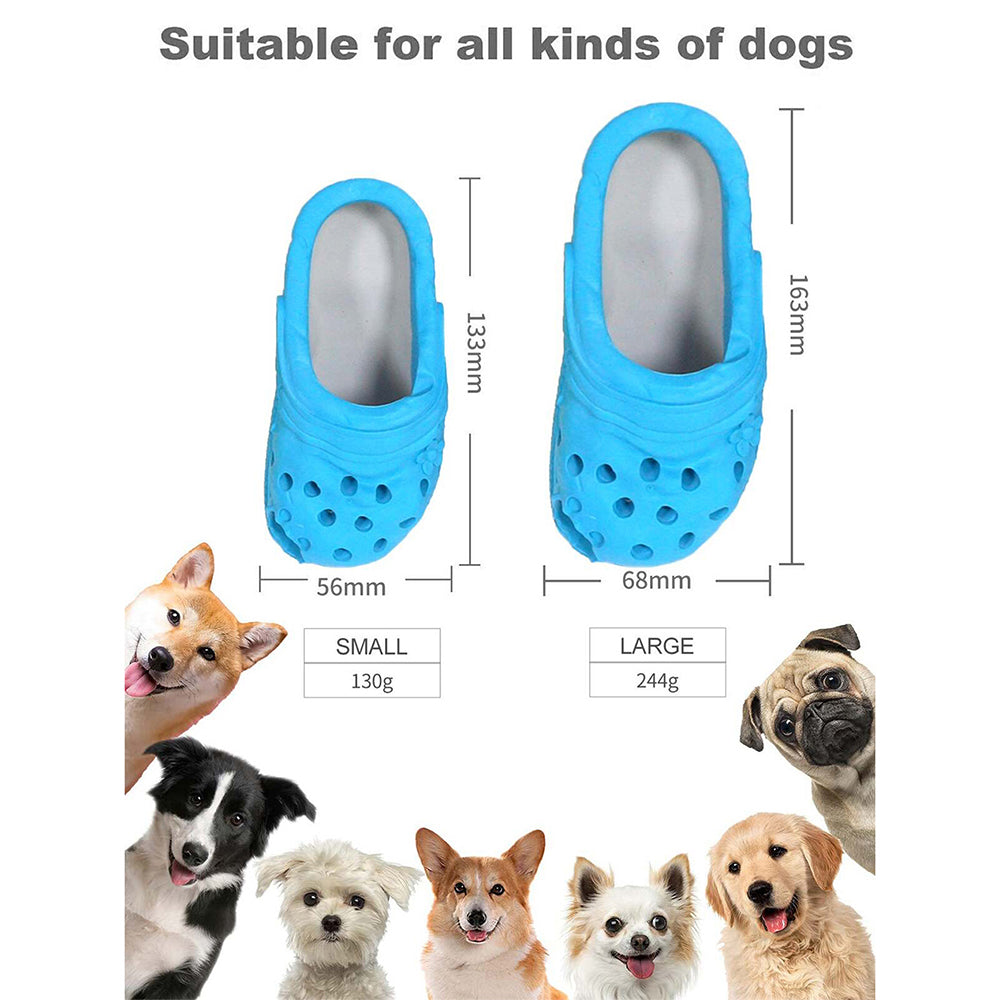 Petopia Ultra Tough 16cm Rubber Cozy Slipper Dog Toy Large - Assorted