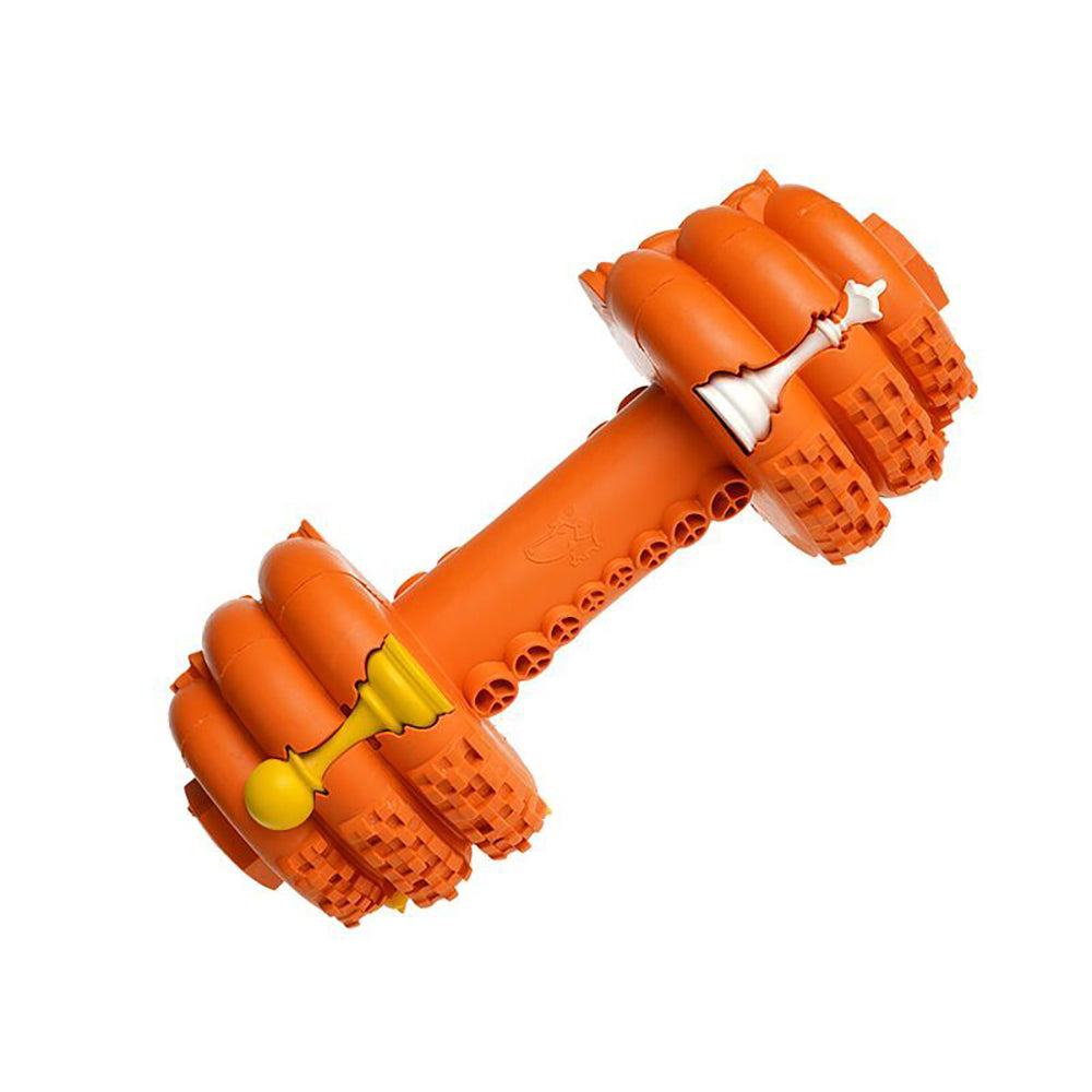 2PK Petopia Ultra Tough 11cm Rubber Dumb Dumbbell Dog Toy Small - Assorted