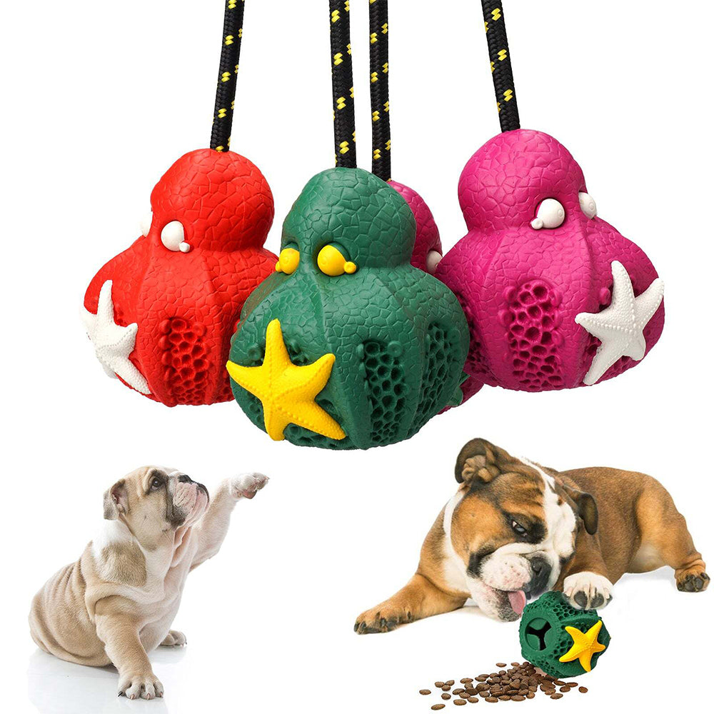 Petopia Ultra Tough Rubber Reef Octopus Dog Toy Medium - Assorted