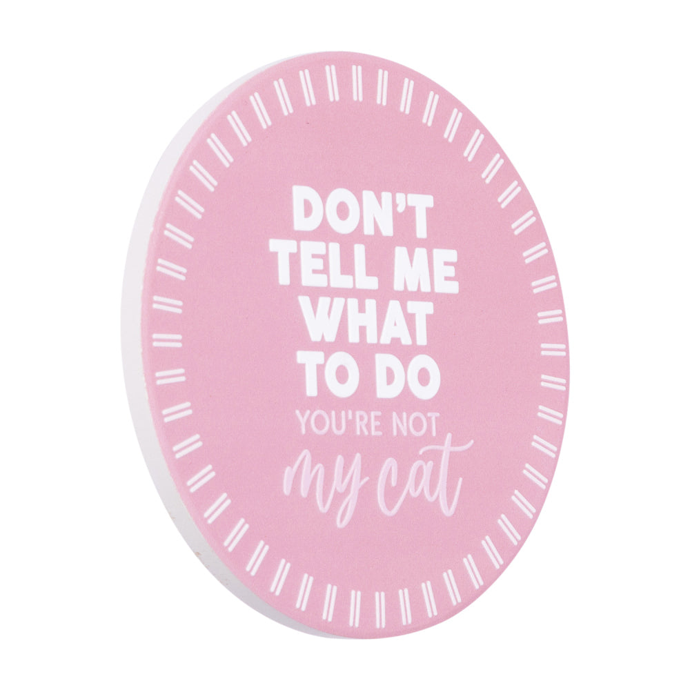 8PK Splosh Pet Lovers Don't Tell Me Ceramic Coaster 10.5cm