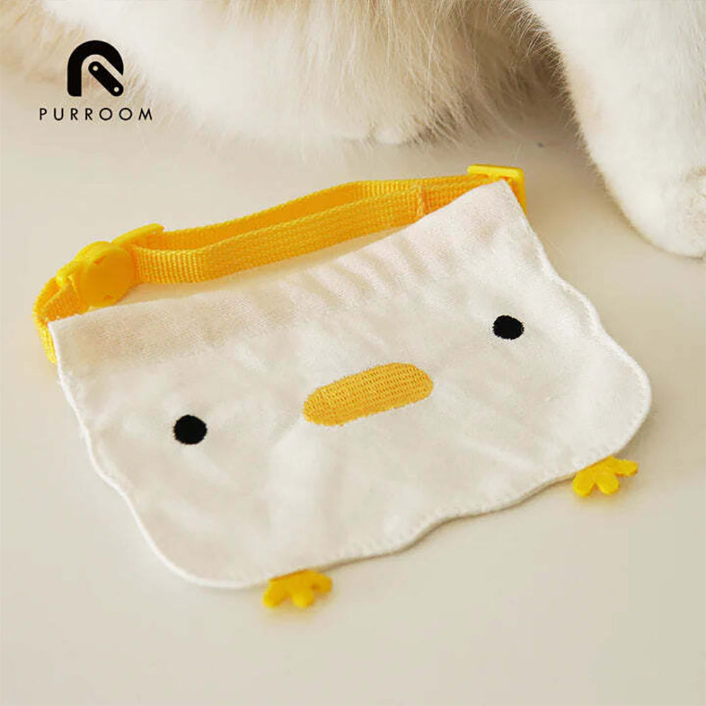 2PK Purroom 12x9cm Canvas Chick Cat/Kitten Bandanas w/ Strap