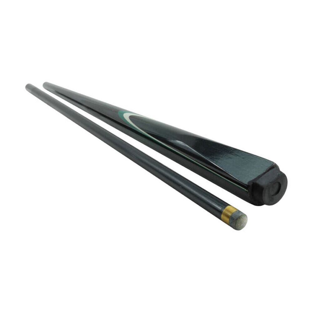 Cuemaster Black 2-Piece Cue Metallic Finish 57 inch Billiards/Pool/Snooker
