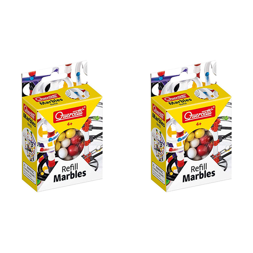 2x 100pc Quercetti Marbles Biglie Toy Refill For Marble Run 14mm