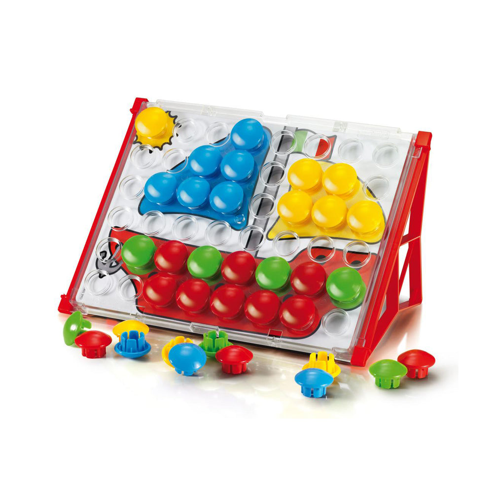 48pc Quercetti Fanta Color Junior Basic Peg Board Toy 2-5y