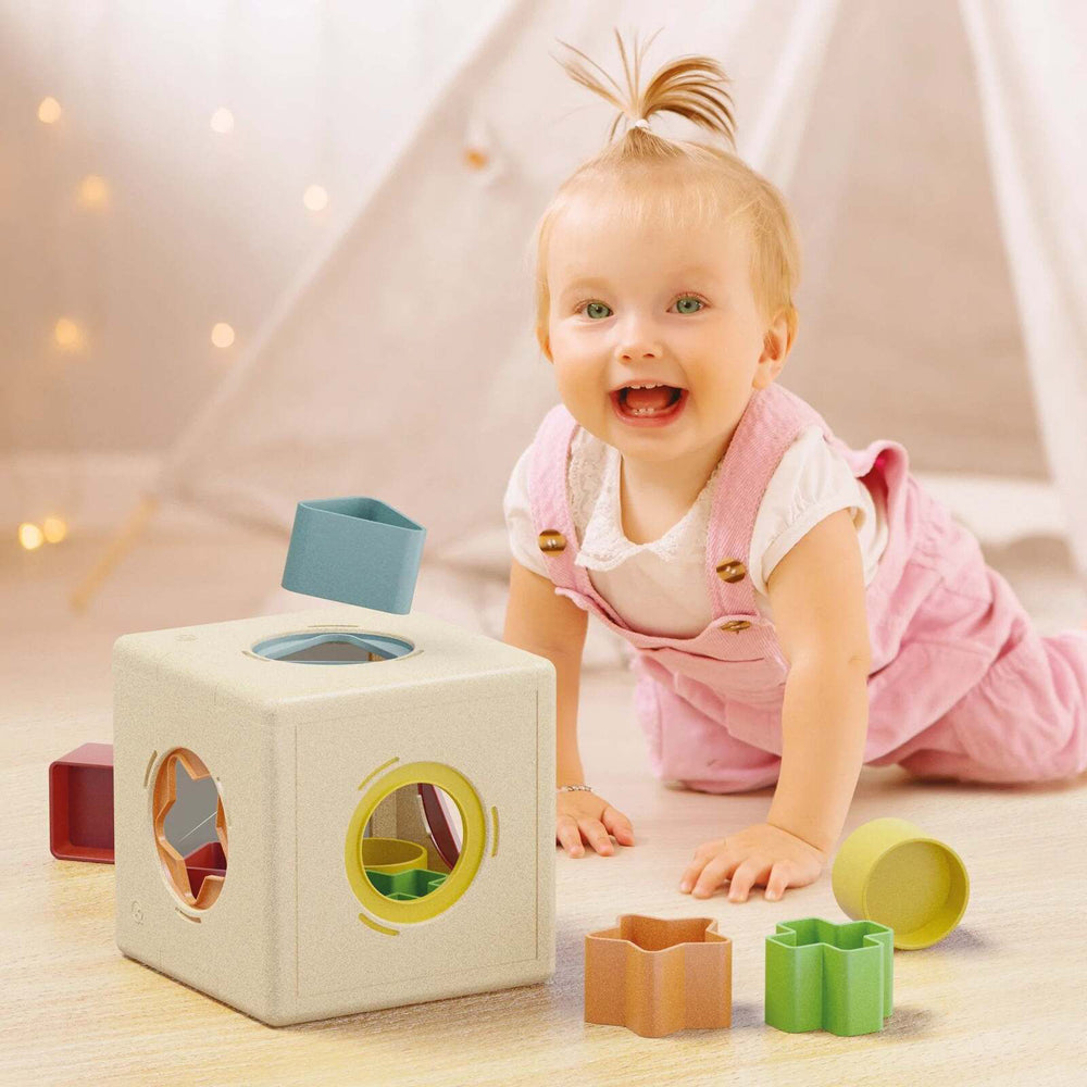 11pc Quercetti Bio Plastic Kubo Shape Box Educational Toy 1y+