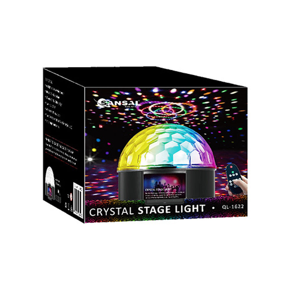 2PK Sansai USB Powered Portable LED Crystal Party Stage Light