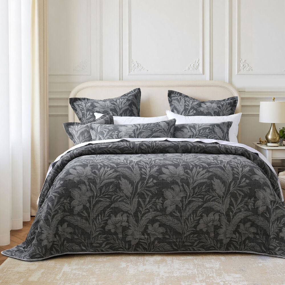 Bianca Maidstone Poly/Cotton Bedspread Pillowcase Set Grey