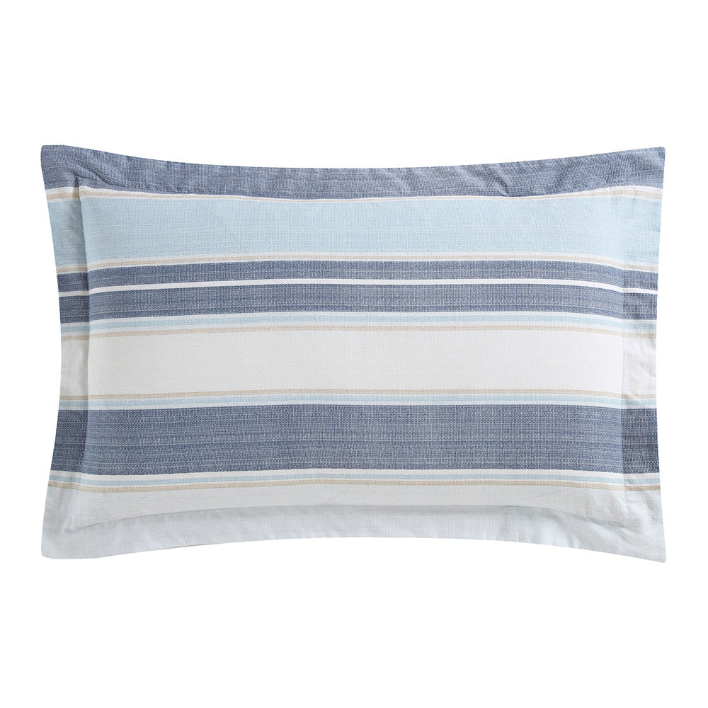 Tommy Bahama King Size Serenity Cotton Quilt Cover Bedding Set Blue