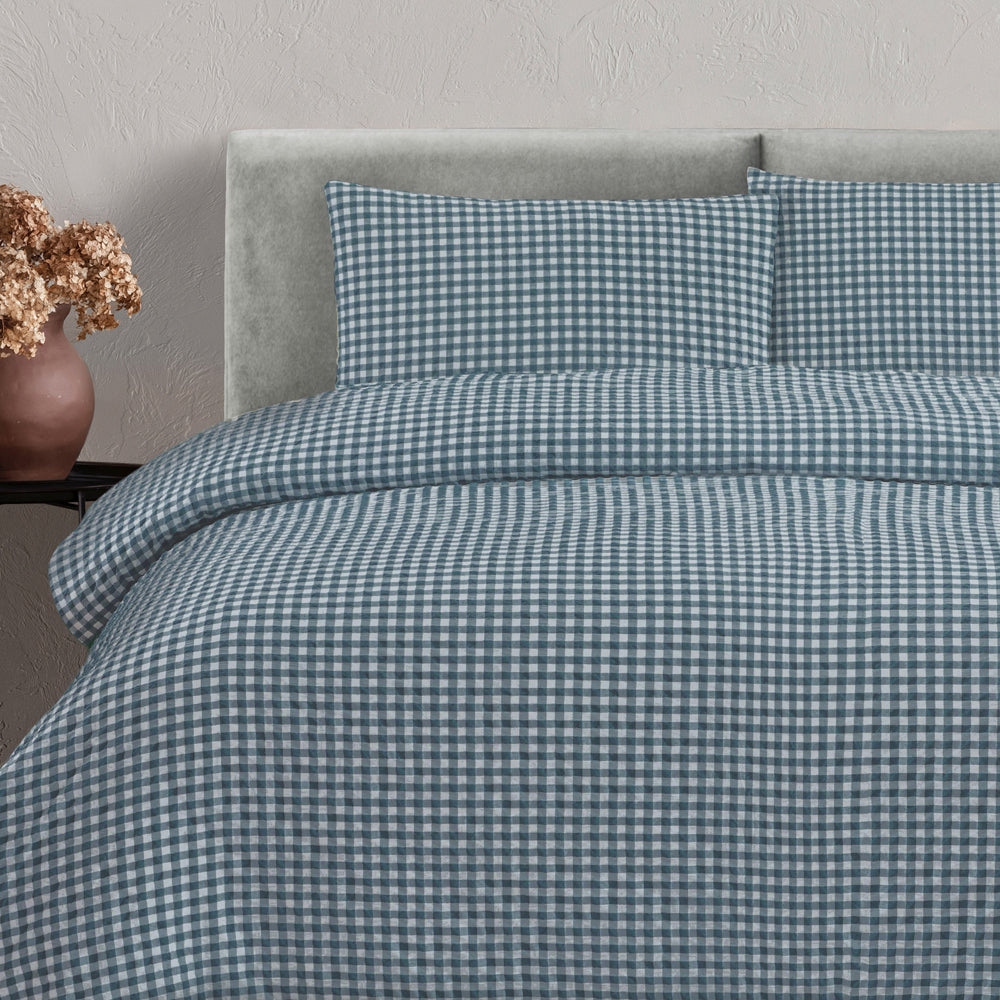 Ardor Boudoir Rowe 130GSM Quilt Cover Set Teal
