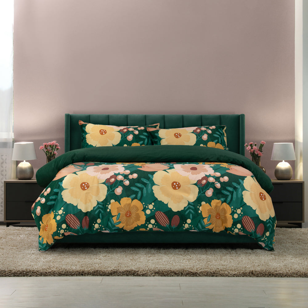 Ardor Boudoir Betty Cotton 250TC Quilt Cover Set Multi