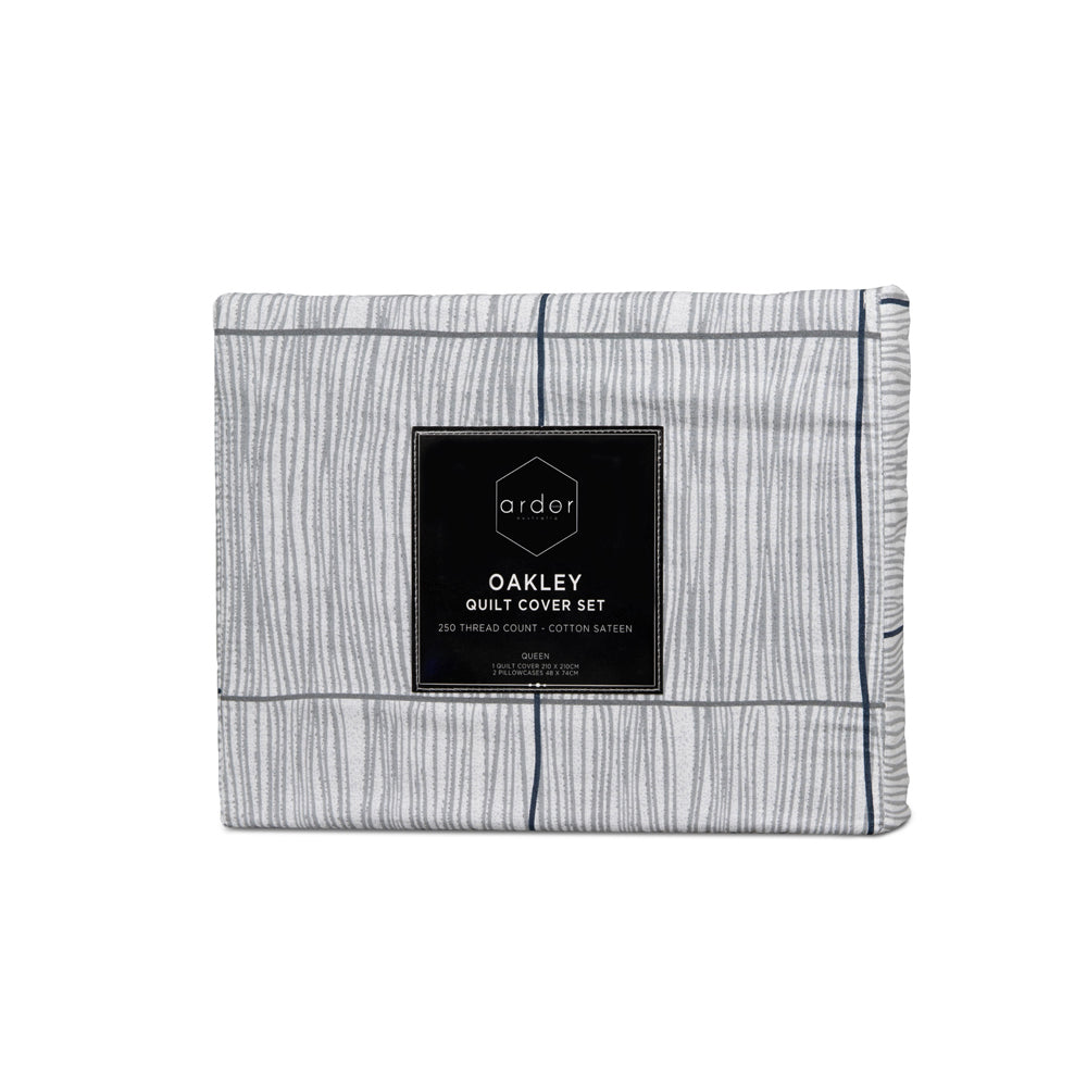 Ardor Oakley Quilt Cover Set Cotton Home Bedding