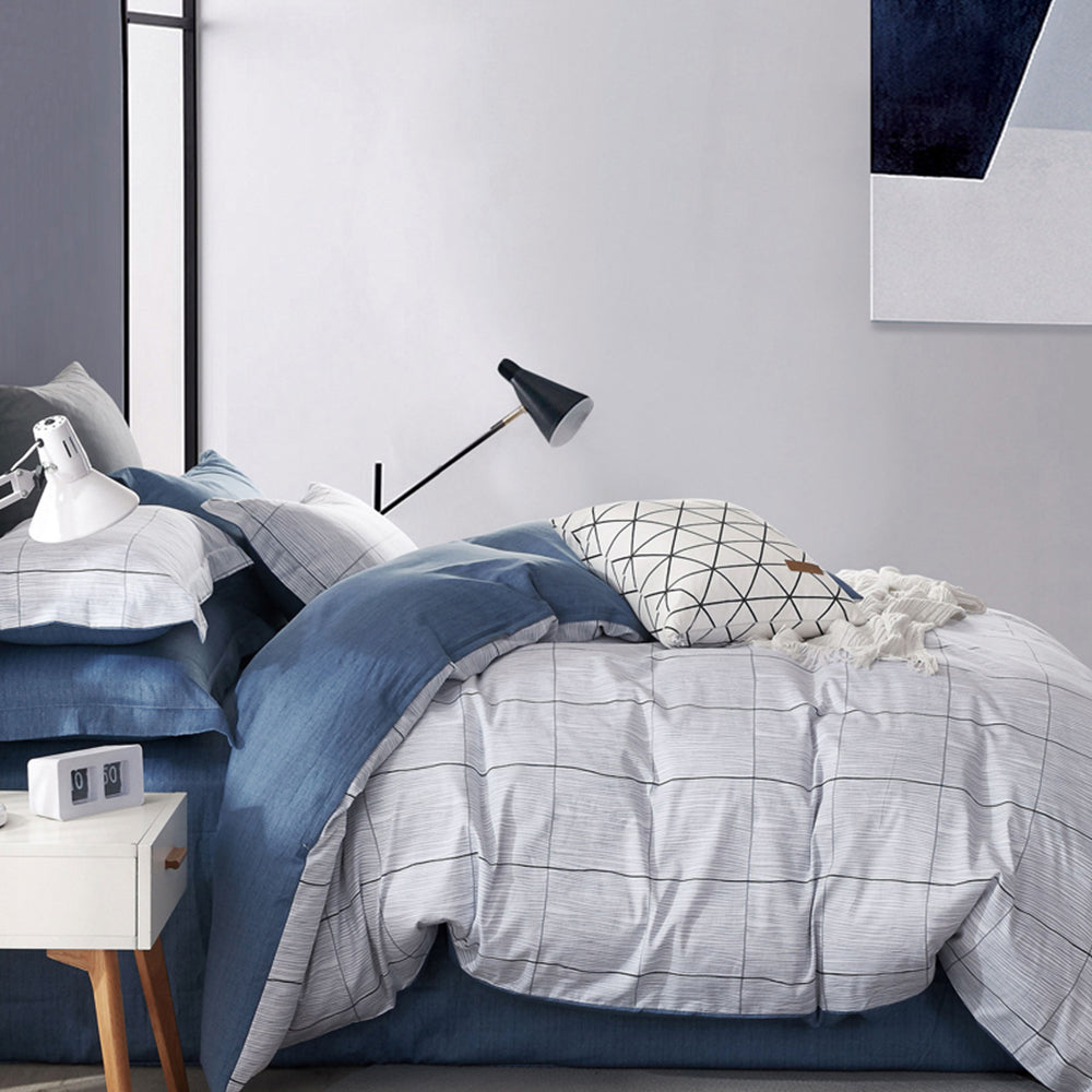 Ardor Oakley Quilt Cover Set Cotton Home Bedding