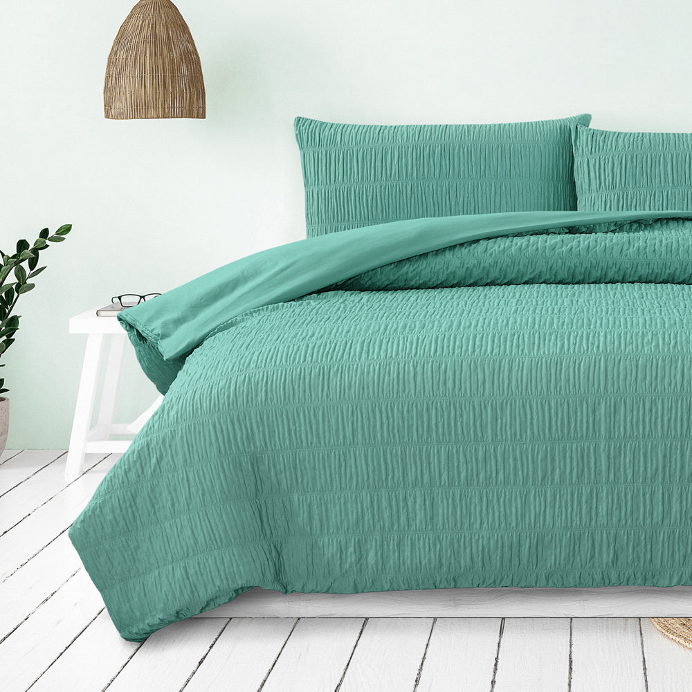 Ardor Boudoir Tuscan Ruched Polyester Quilt Set Teal