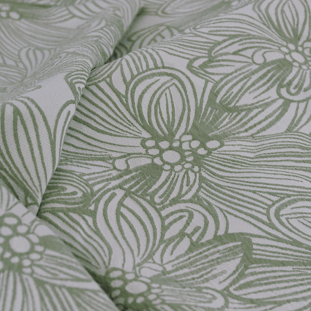 Ardor Boudoir Queen Avena Quilt Cover w/ Pillowcase Set - Green