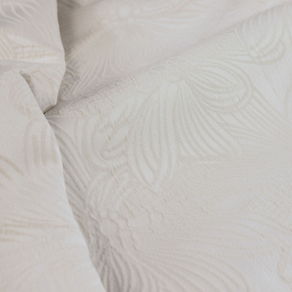 Ardor Boudoir Queen Avena Quilt Cover w/ Pillowcase Set - White