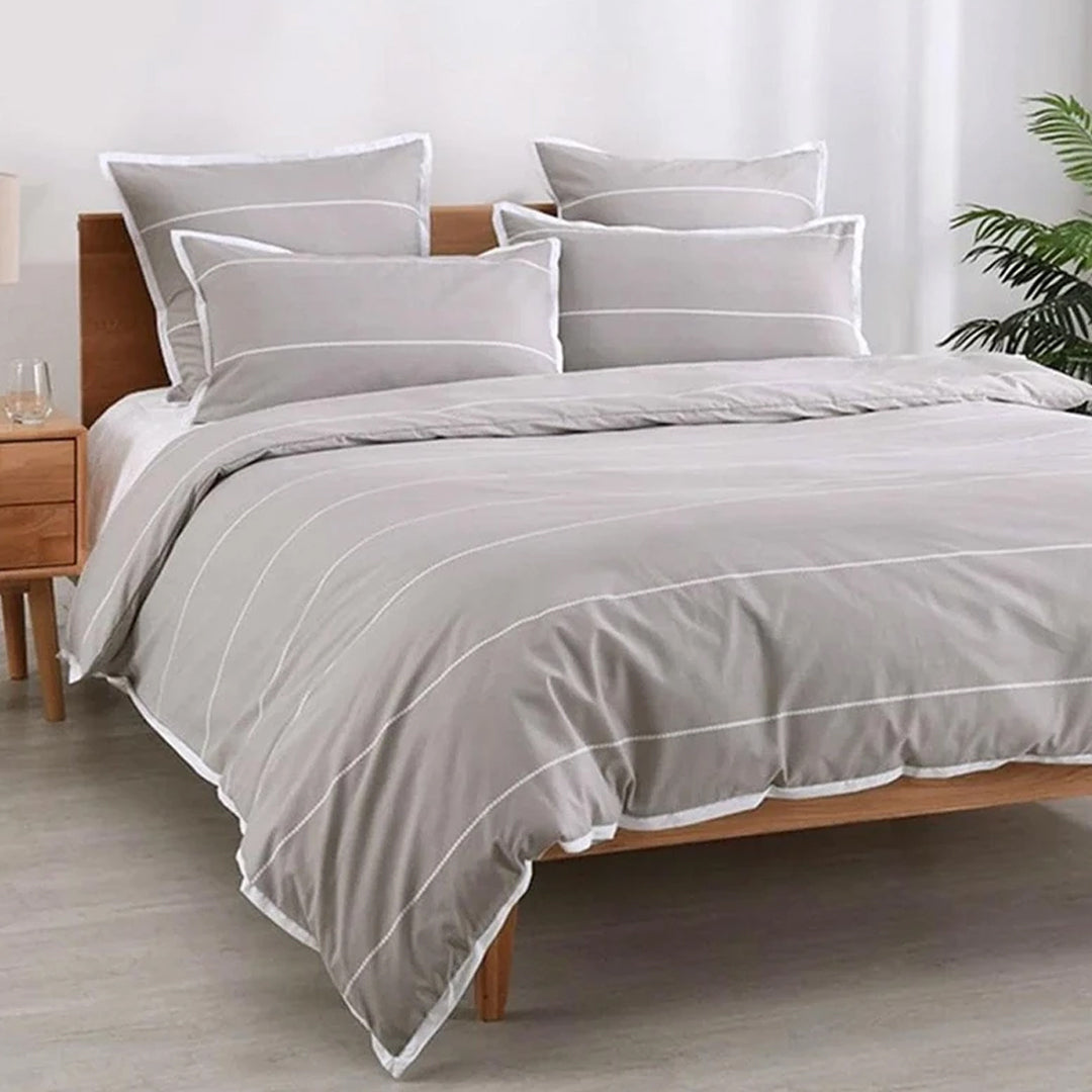 Jason Commercial Double Bed Calista Quilt Cover Set 180x210cm Hazel