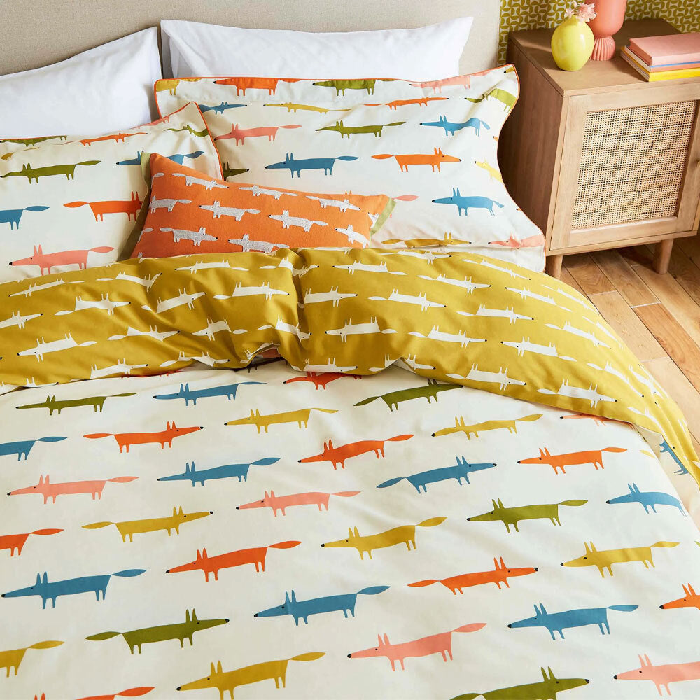 Scion Mr Fox Birthday Queen Bed Cover Bedding Sheet Set