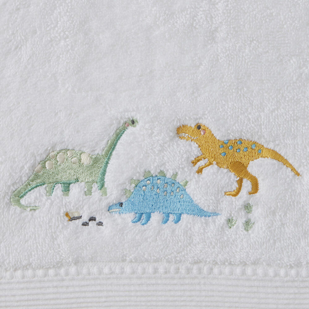 3pc Jiggle & Giggle Bath Towel Face Washer in Organza Bag Dallying Dino