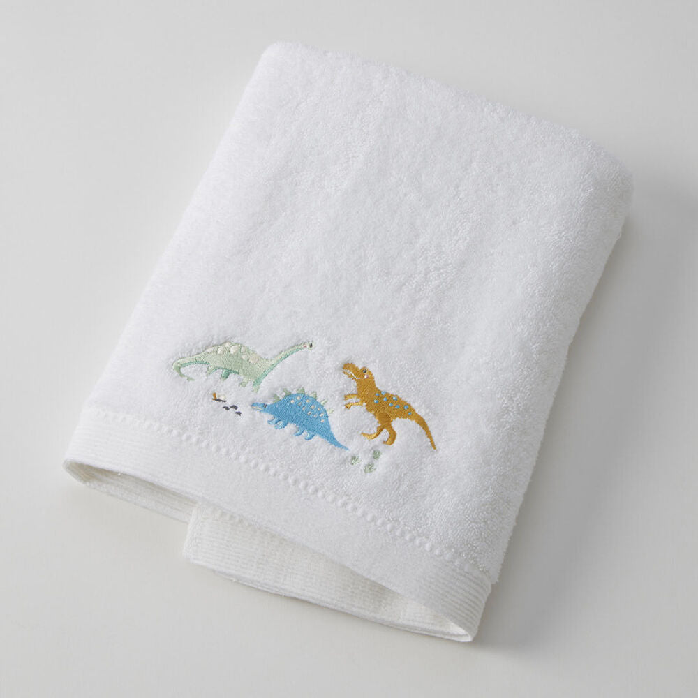 3pc Jiggle & Giggle Bath Towel Face Washer in Organza Bag Dallying Dino