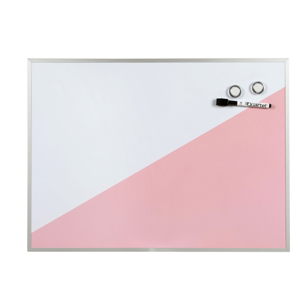 Quartet Geo 59x43cm Whiteboard w/ Marker/Magnets - Pink