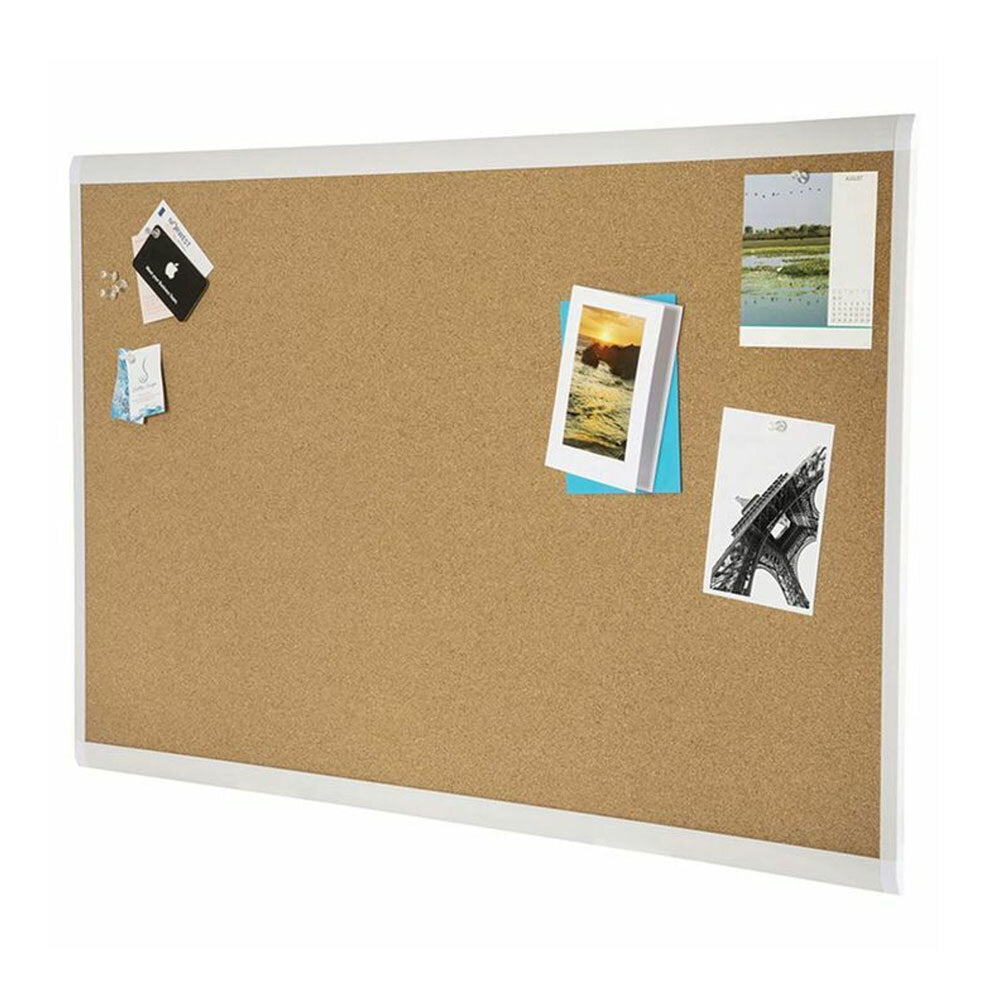 Quart Basics 90x60cm Corkboard Bulletin Pin Board - Natural