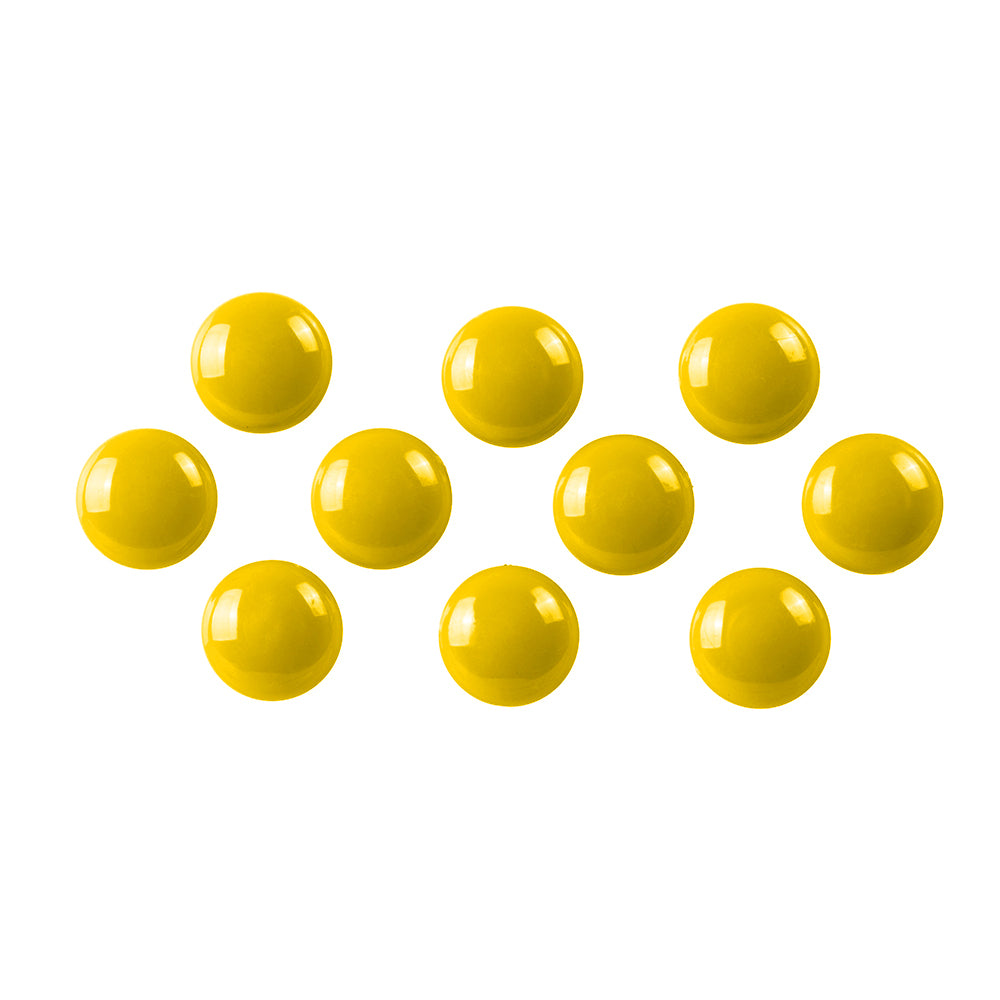 2x 10PK Quartet 20mm Magnet Buttons For Magnetic Board - Yellow