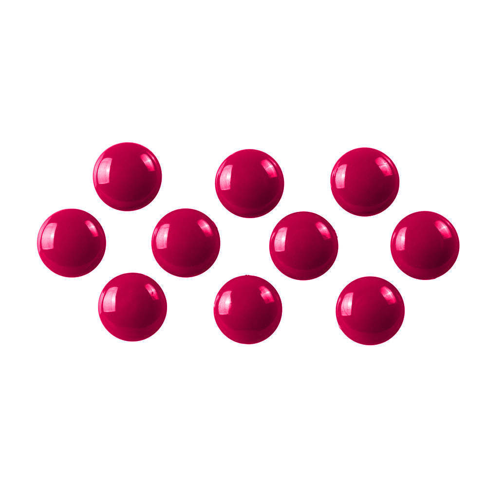 10PK Quartet 30mm Magnet Buttons For Magnetic Board - Red