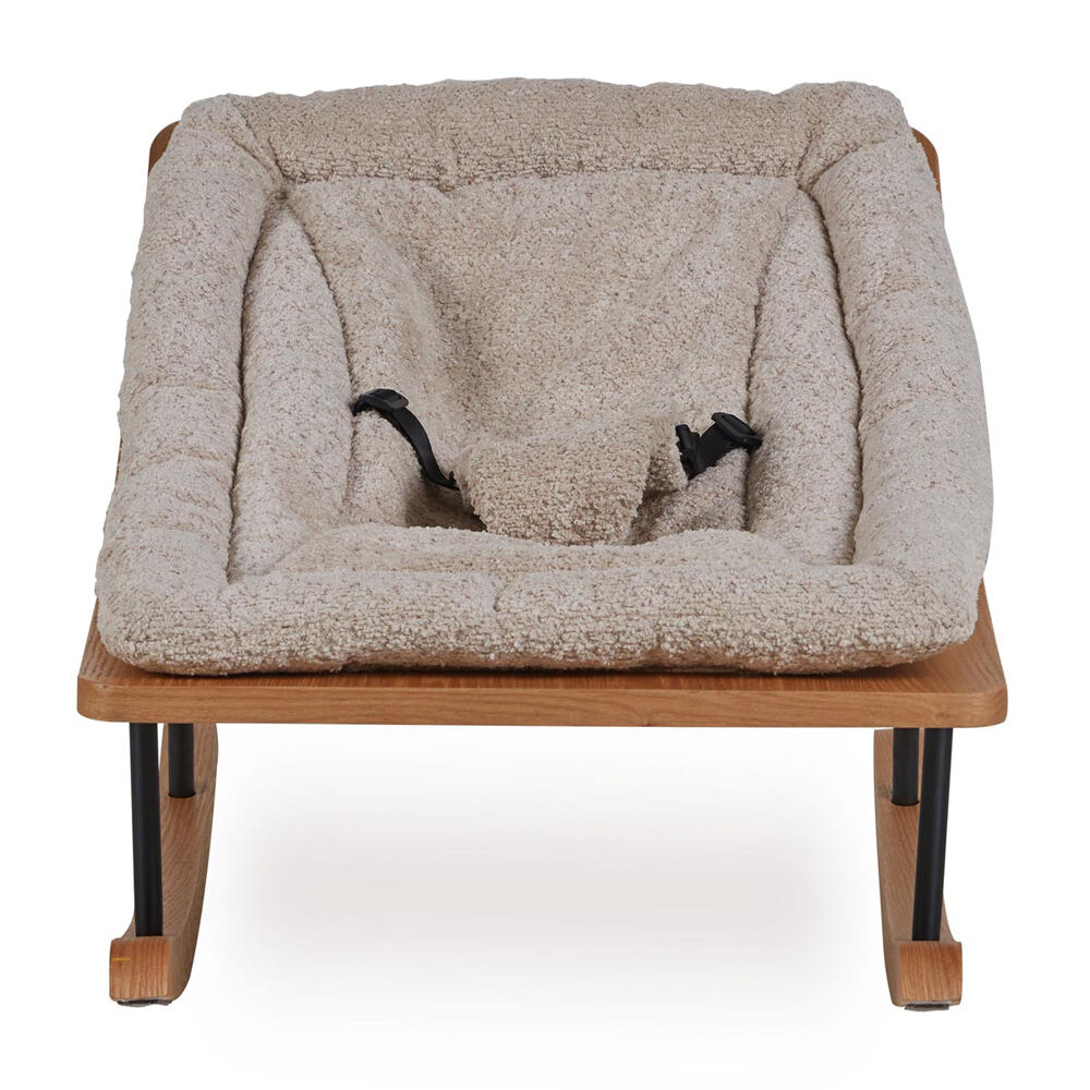 Quax Delux Boucle Textured Cotton Fabric Cushion Baby Rocker 0+