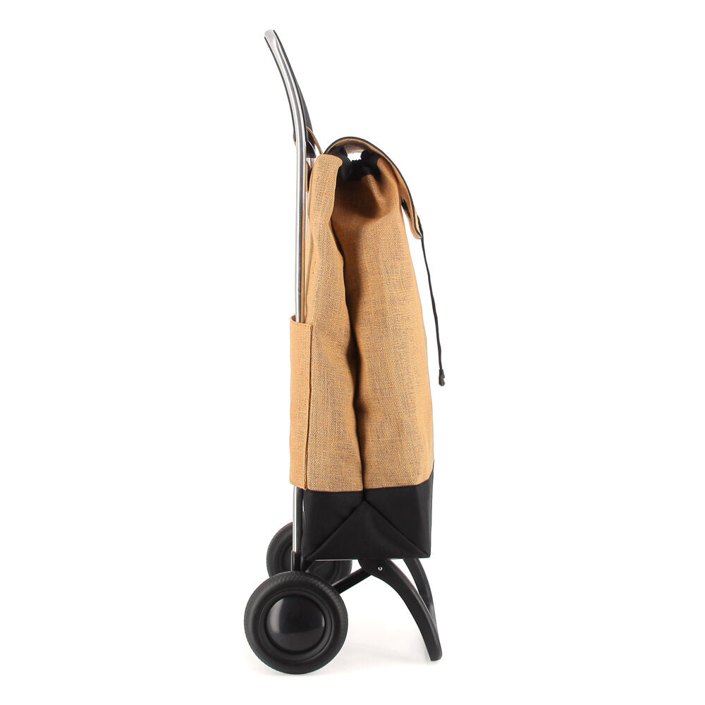 Rolser I Max Yute Bi 2 Wheel Foldable Shopping Trolley 41x32.5x150cm Natural