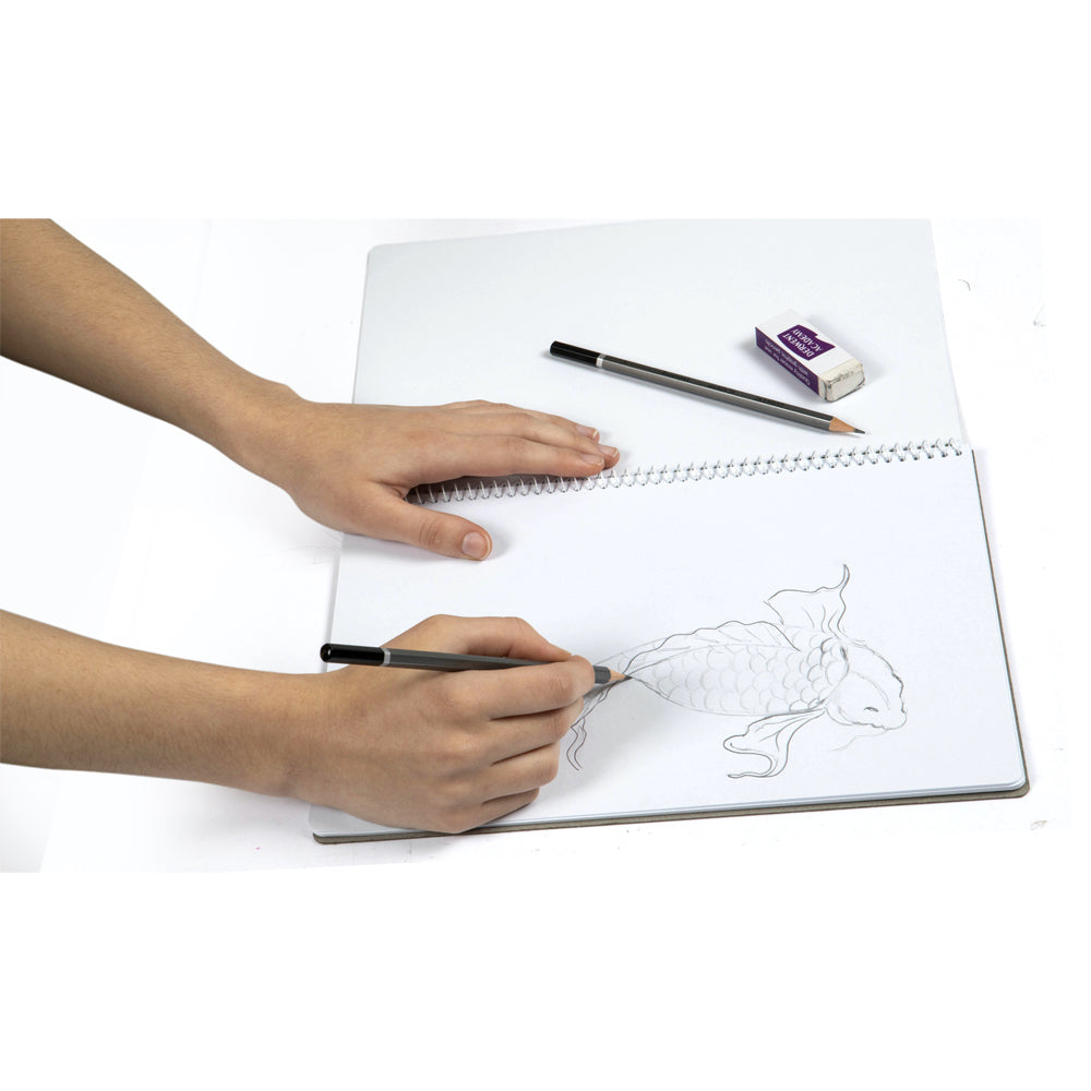Derwent Academy Art Craft Cover Sketch Book A4 Portrait 20 Sheet 5PK