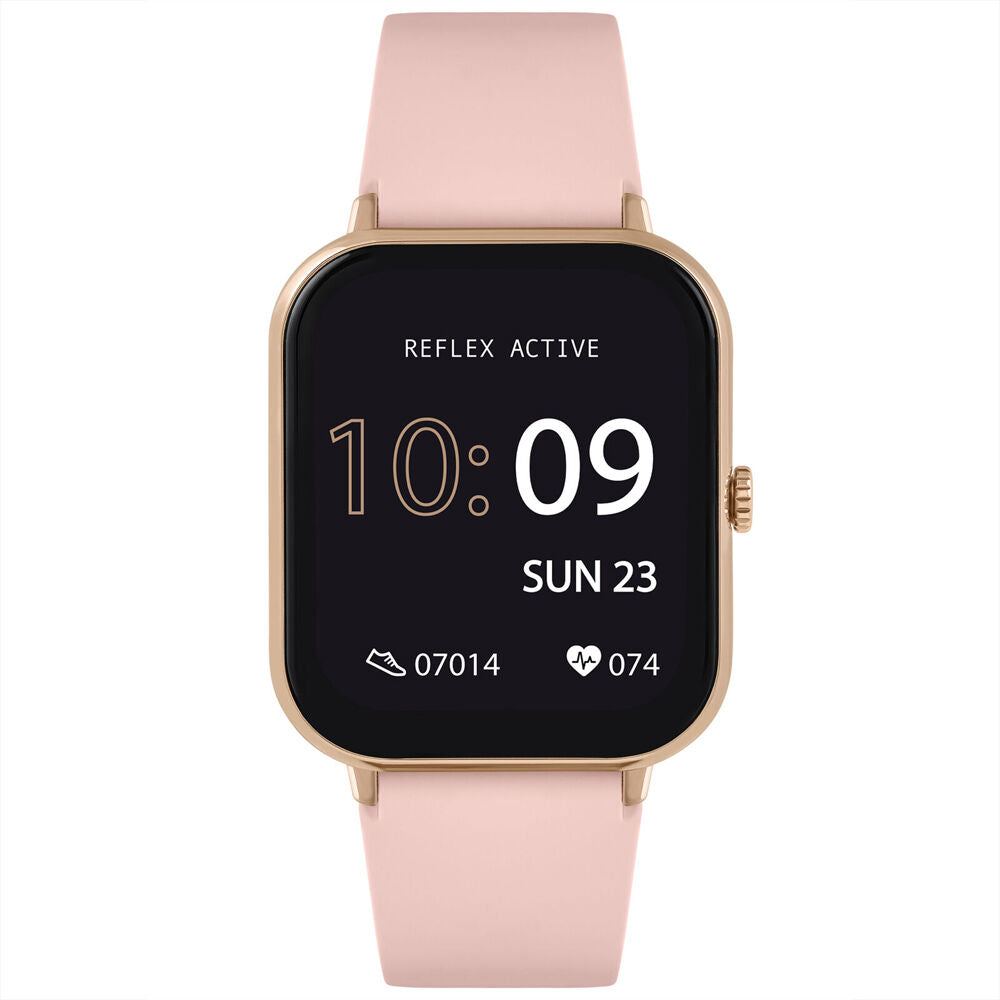 Reflex Active Series 23 Smart Watch with Rose Case & Pink Silicone Straps