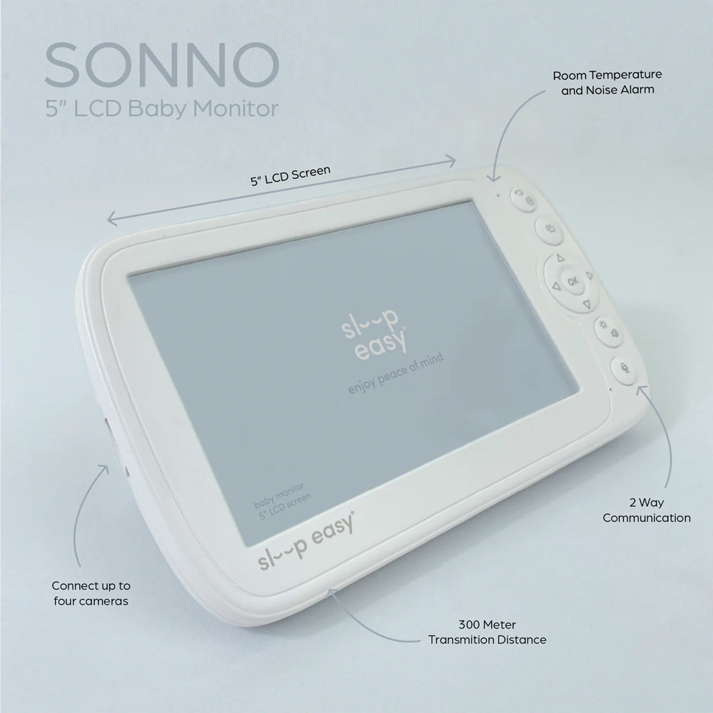 Babystudio Sonno Crystal Clear Digital Baby Monitor 5''/12.7cm White