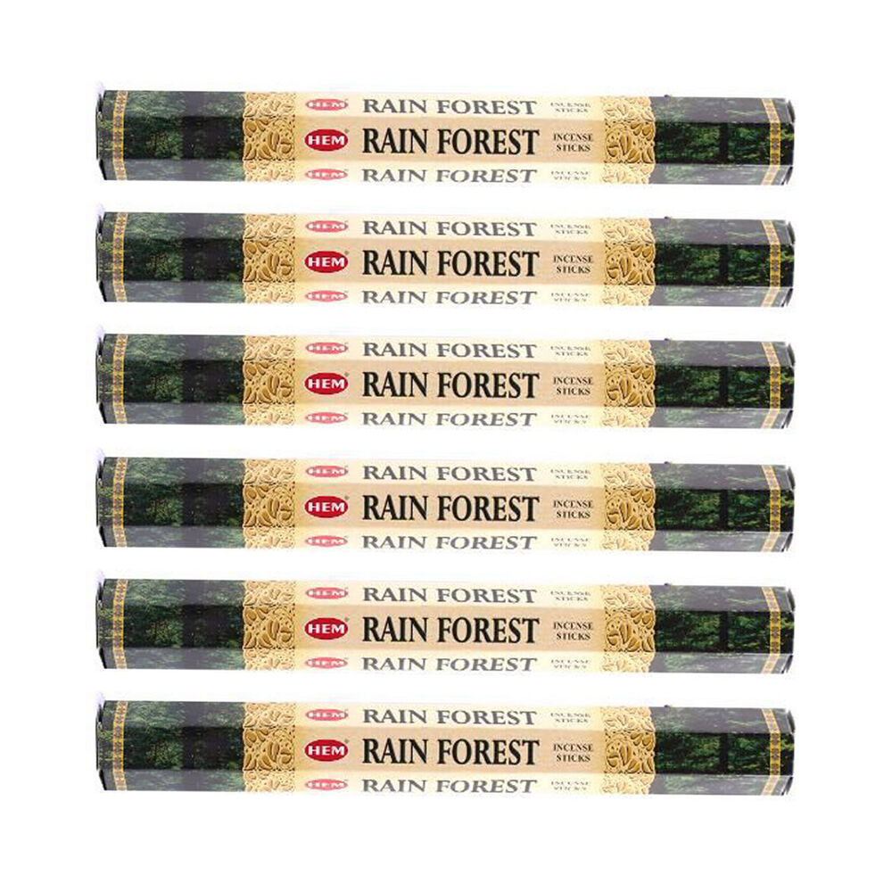 6x 20pc HEM Hexa Rainforest Scent Incense Sticks Meditation Fragrance