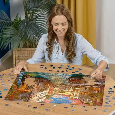 1000pc Ravensburger Venice Romance Jigsaw Puzzle Adults