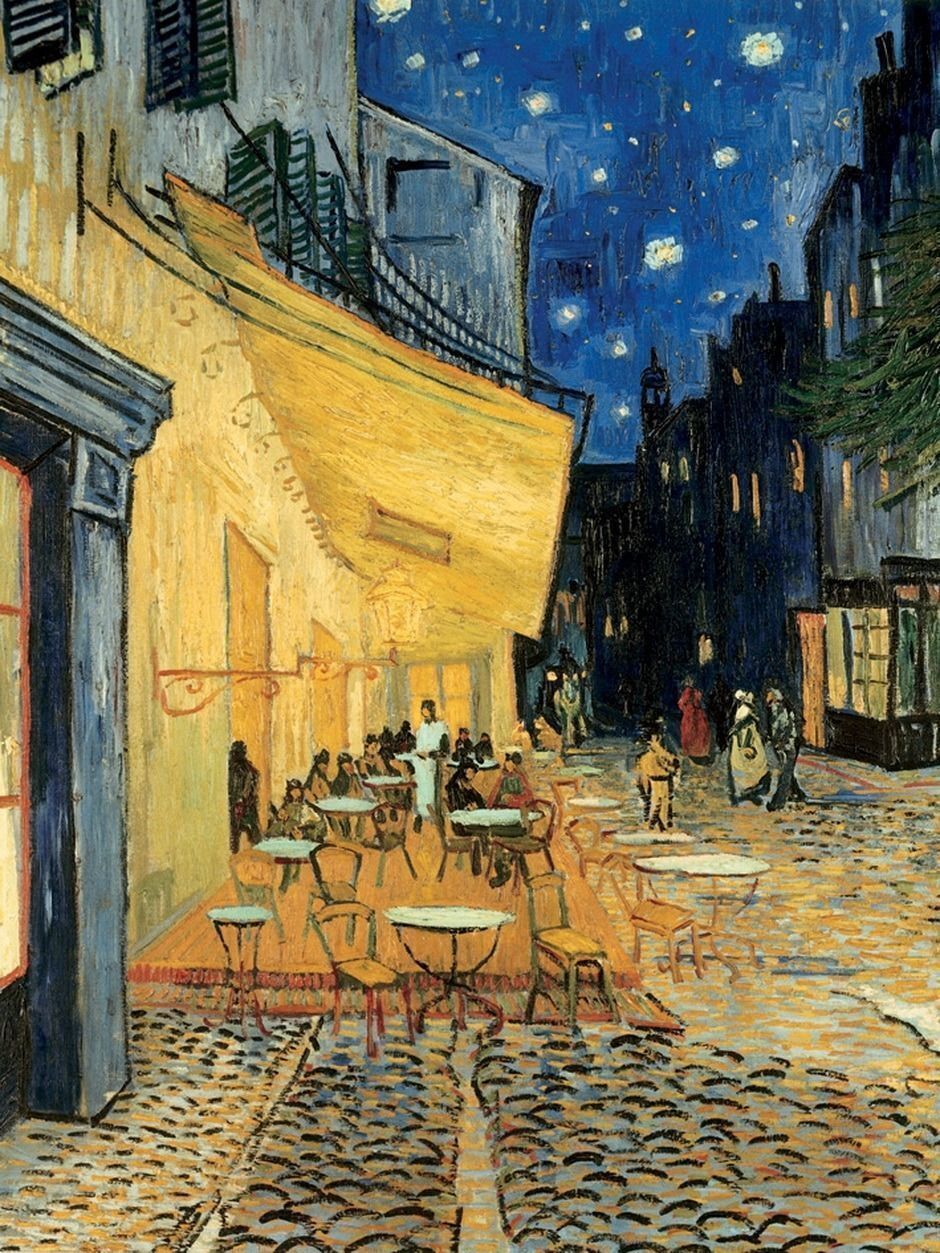1000pc Ravensburger Van Gogh Cafe At Night Family Jigsaw Puzzle 70x50cm