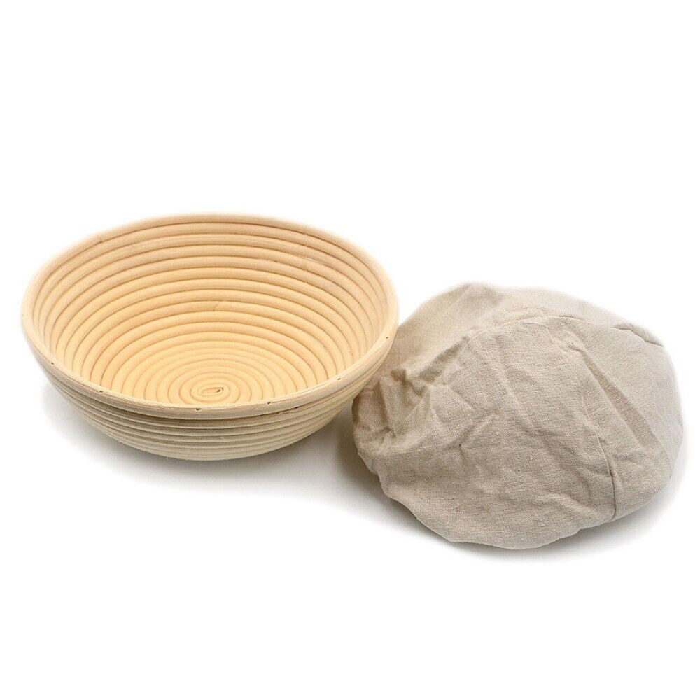 2PK Brunswick Bakers Round Rattan 25cm Bread Banneton w/ Lining