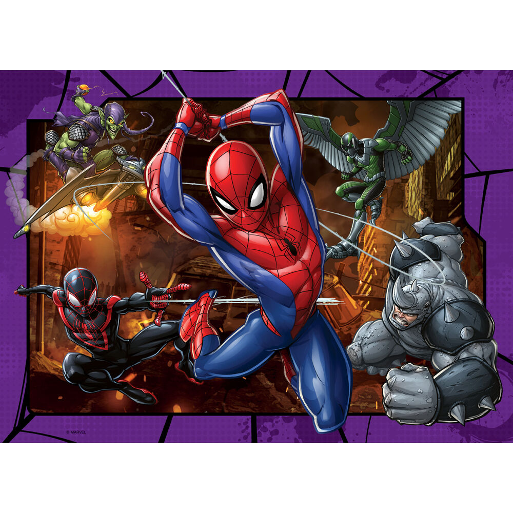 Ravensburger Spider-Man Bumper 4-Jigsaw Puzzle Pack 5y+