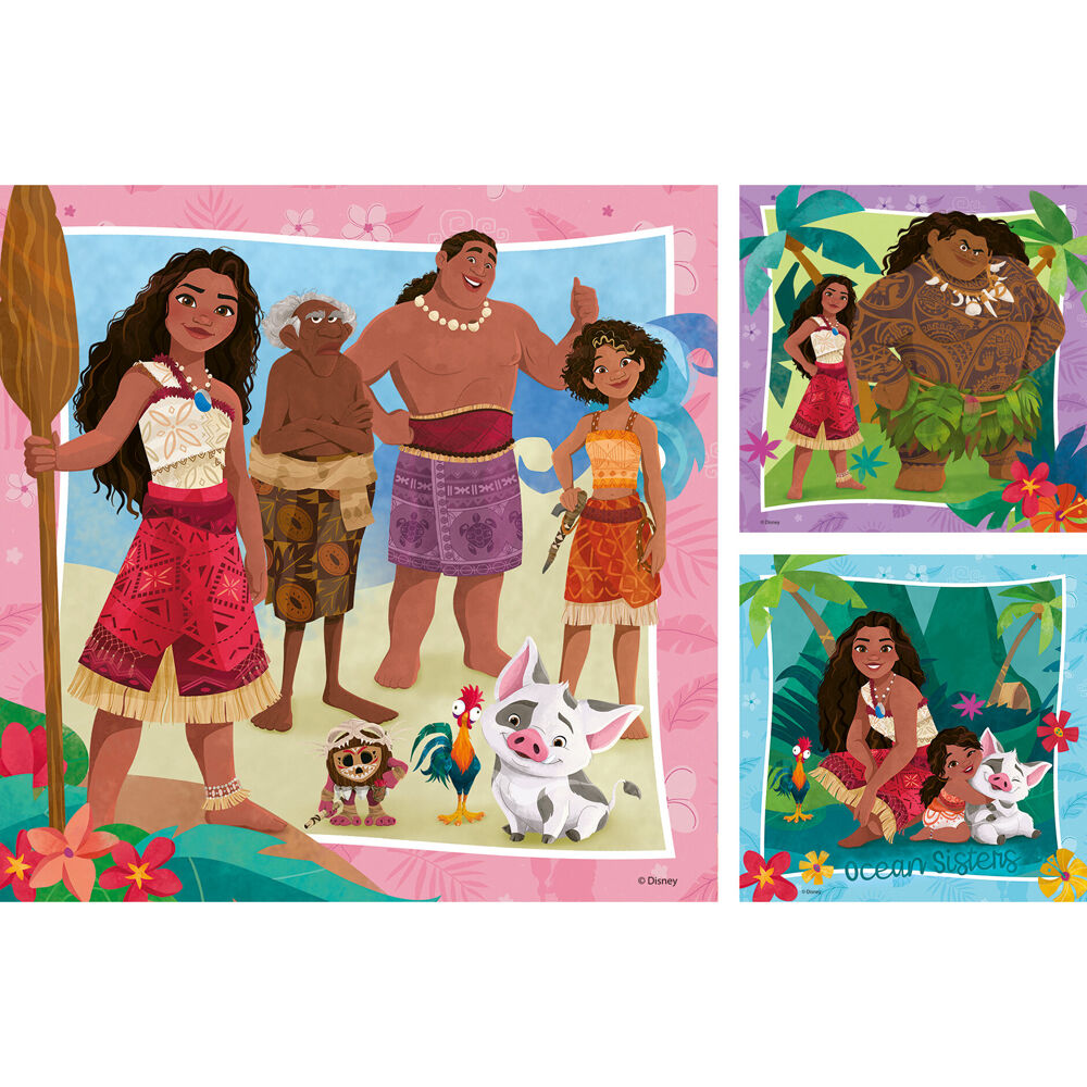 Ravensburger WT Moana 2 3-Jigsaw Puzzle Pack 21x21cm Kids 5y+