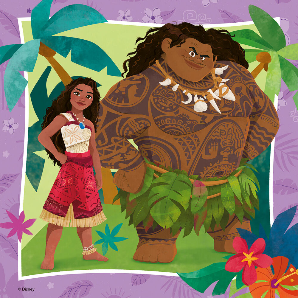 Ravensburger WT Moana 2 3-Jigsaw Puzzle Pack 21x21cm Kids 5y+