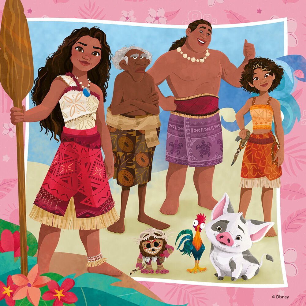 Ravensburger WT Moana 2 3-Jigsaw Puzzle Pack 21x21cm Kids 5y+