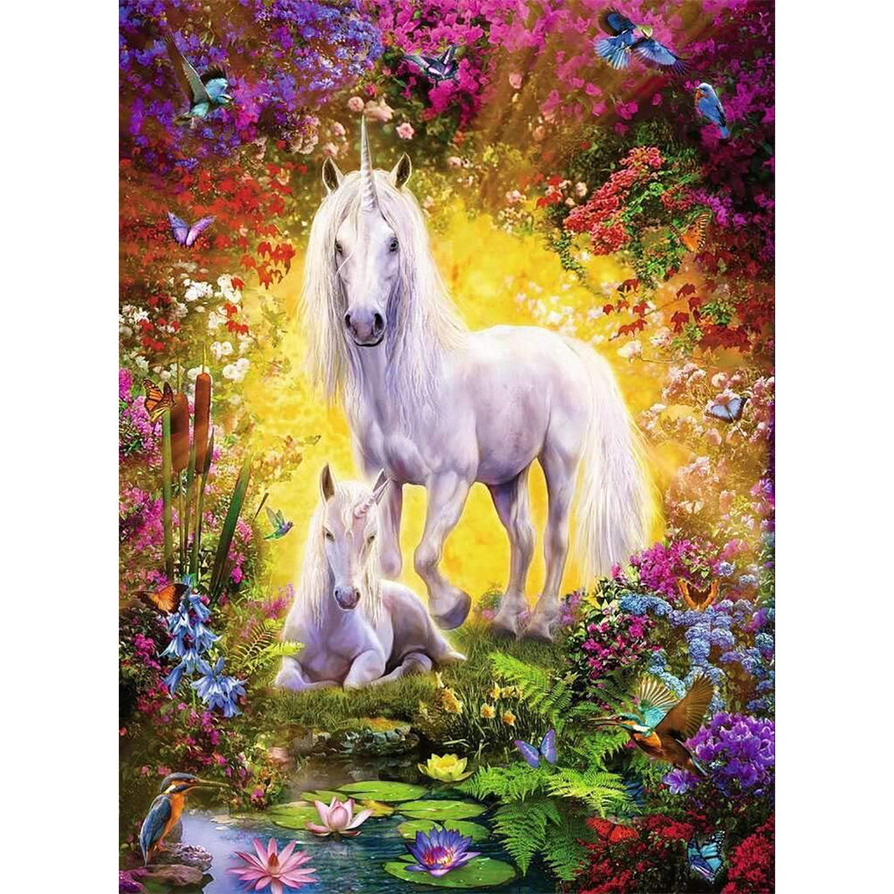 500pc Ravensburger Unicorn and Foal Jigsaw Puzzle