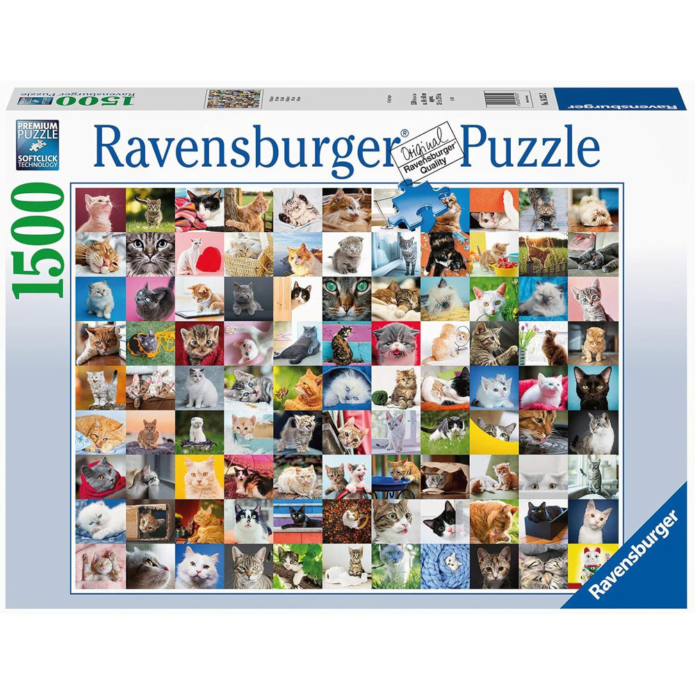 1500pc Ravensburger 99 Cats Animals Family Jigsaw Puzzle