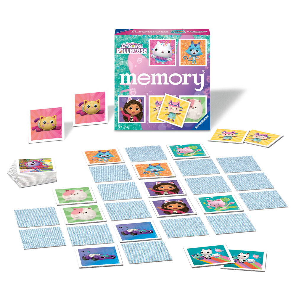 Ravensburger Gabby's Dollhouse Memory Classic Family Pairing Game 3y+