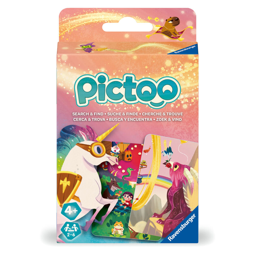 2PK Ravensburger Pictoo Fantasy Fast Paced Search & Find Kids Toy Card Game 3y+