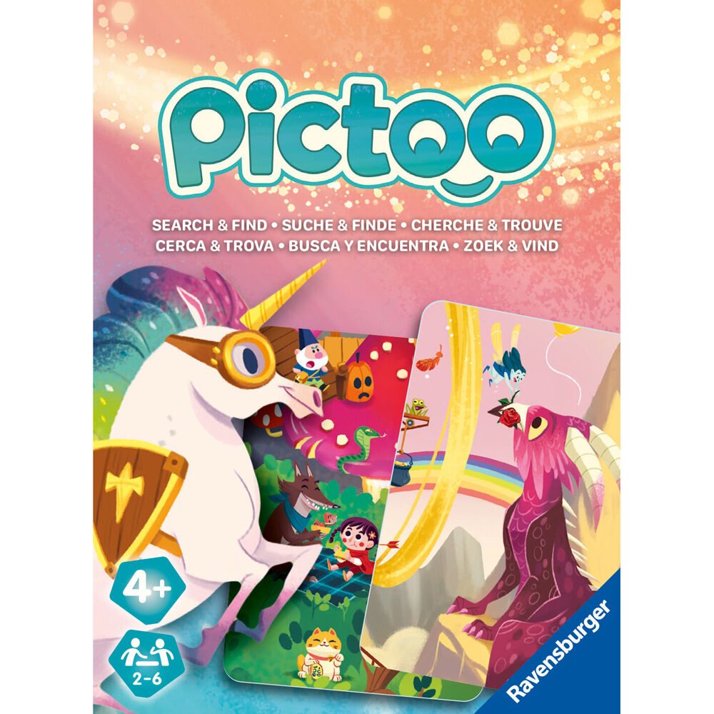 2PK Ravensburger Pictoo Fantasy Fast Paced Search & Find Kids Toy Card Game 3y+